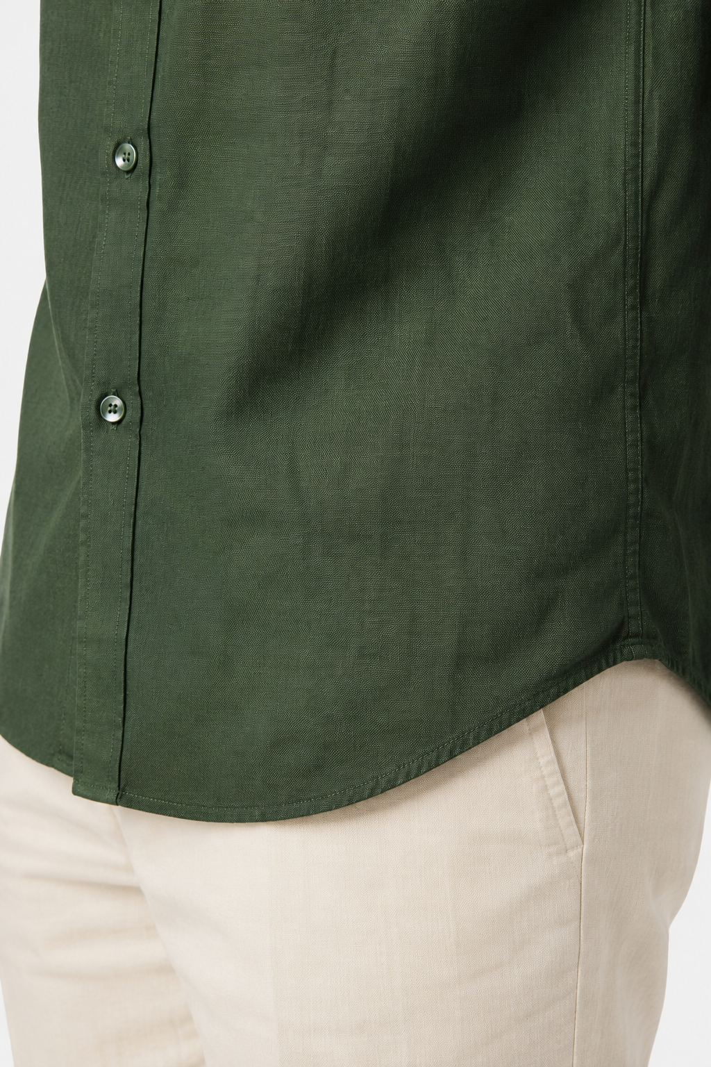 Dark Green Microfiber Shirt for Men – Regular Fit, Breathable & Stylish Summer Shirt