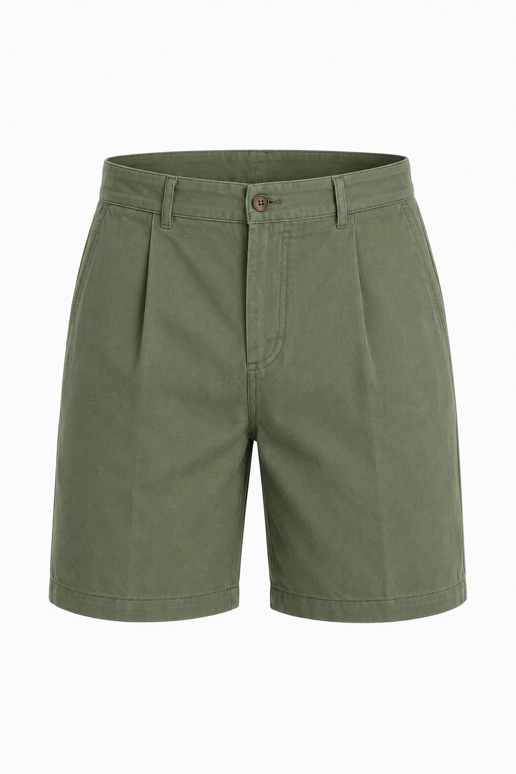Men's Shorts Green Cotton - Comfortable & Stylish Shorts for Men