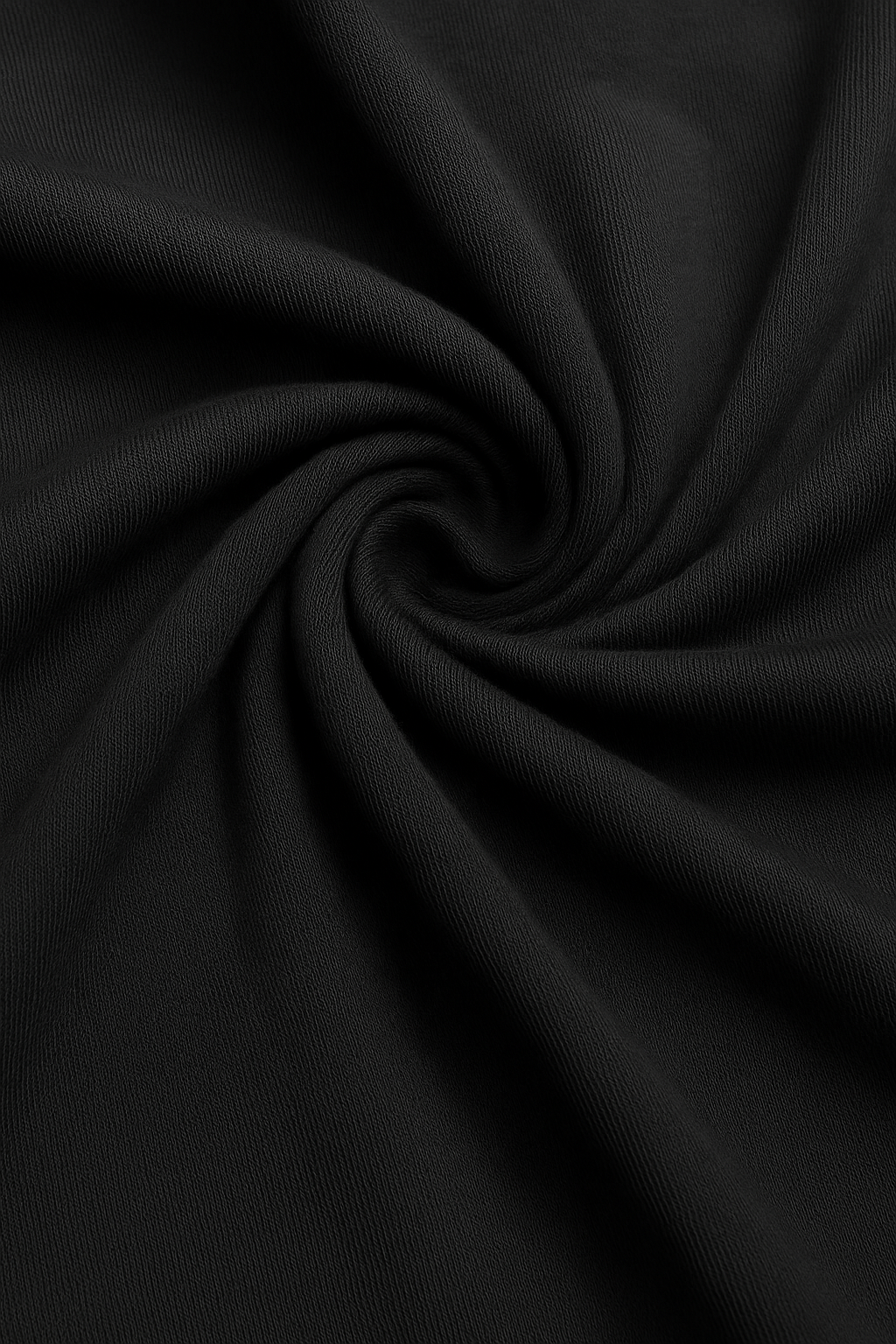 Men's T-shirt Black Slim Fit in Soft, Breathable Mercerized Wool