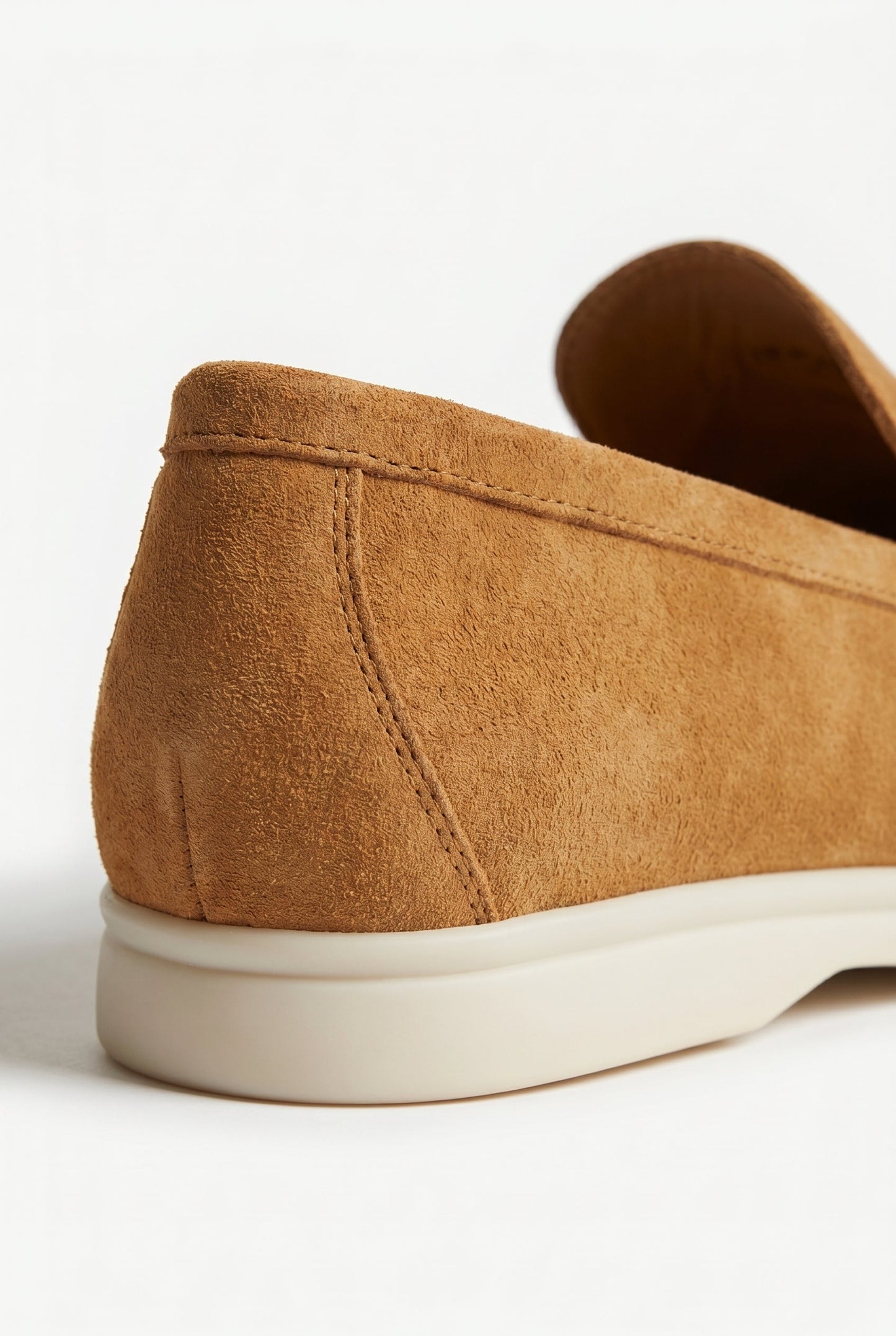 Men's Caramel Suede Penny Loafers – Handmade Italian Leather Shoes