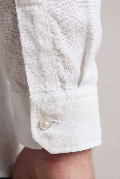 Mens Premium White Microfiber Shirt