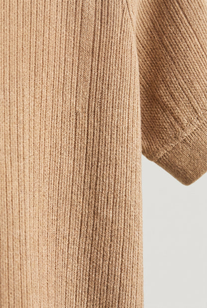 Mens Classic Sand Linen Polo