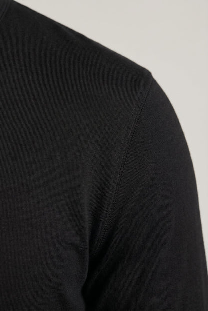 Mens Three Button Cotton Henley Tee
