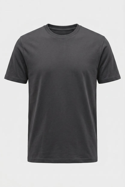 Mens Multipack Anthracite Cotton Tee