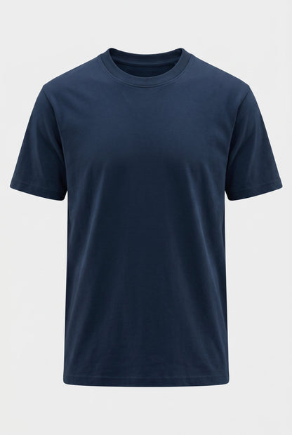 Mens Multipack Navy Cotton Tee