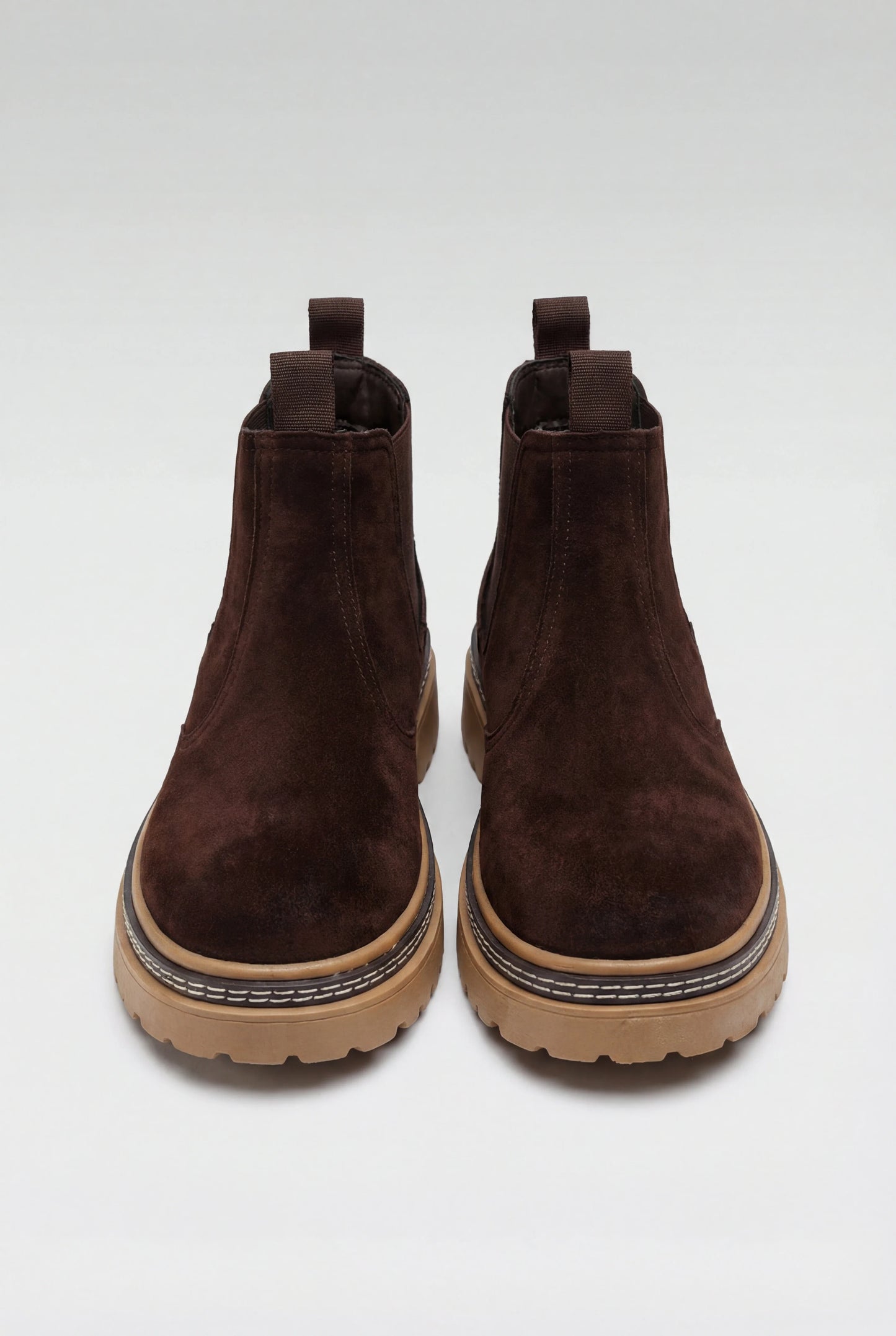 Chelsea Boots Men - Coffee Brown Suede, Comfortable Regular Fit Boot