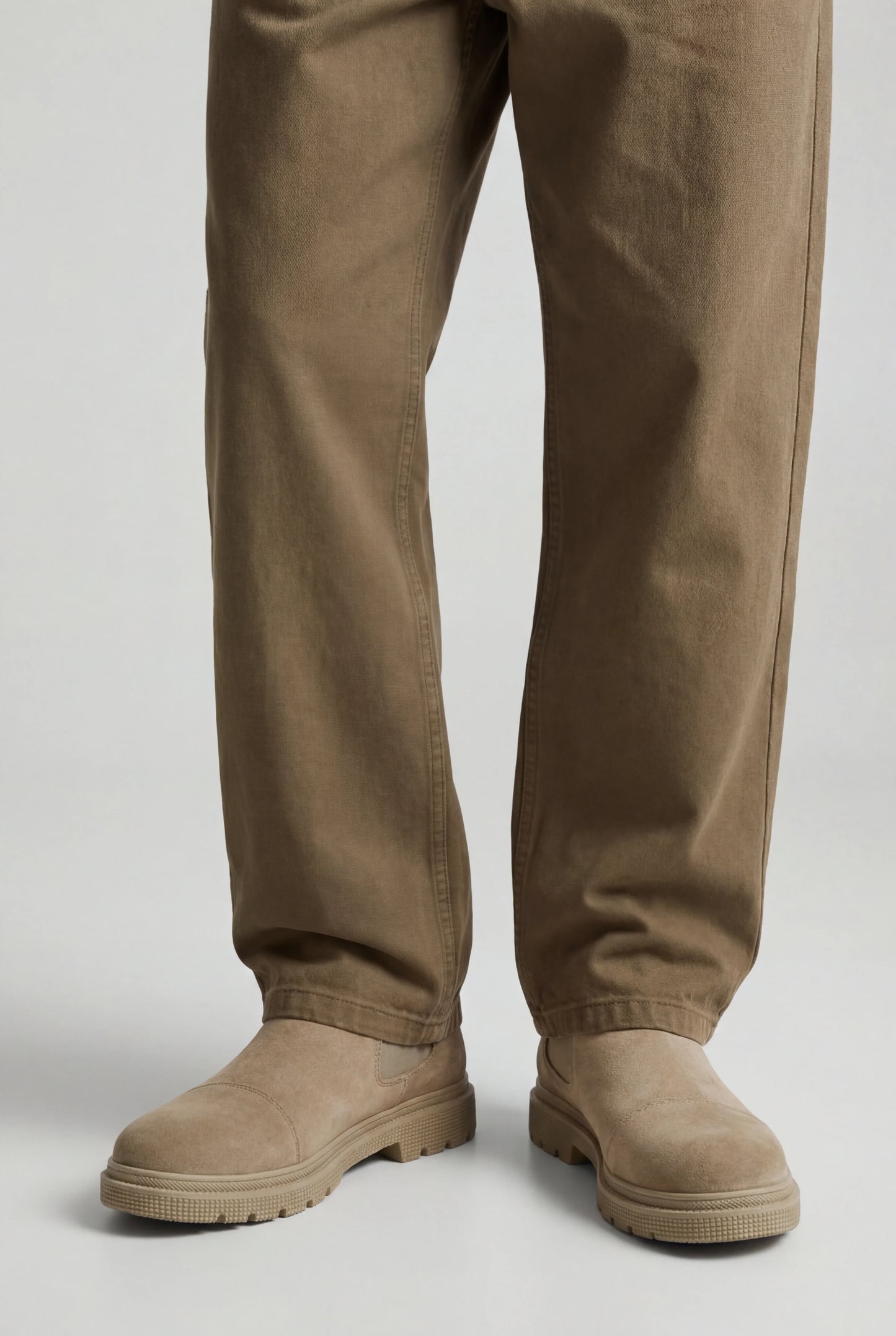 Men's Chelsea Boots - Dark Sand Suede Boots in Classic Regular Fit