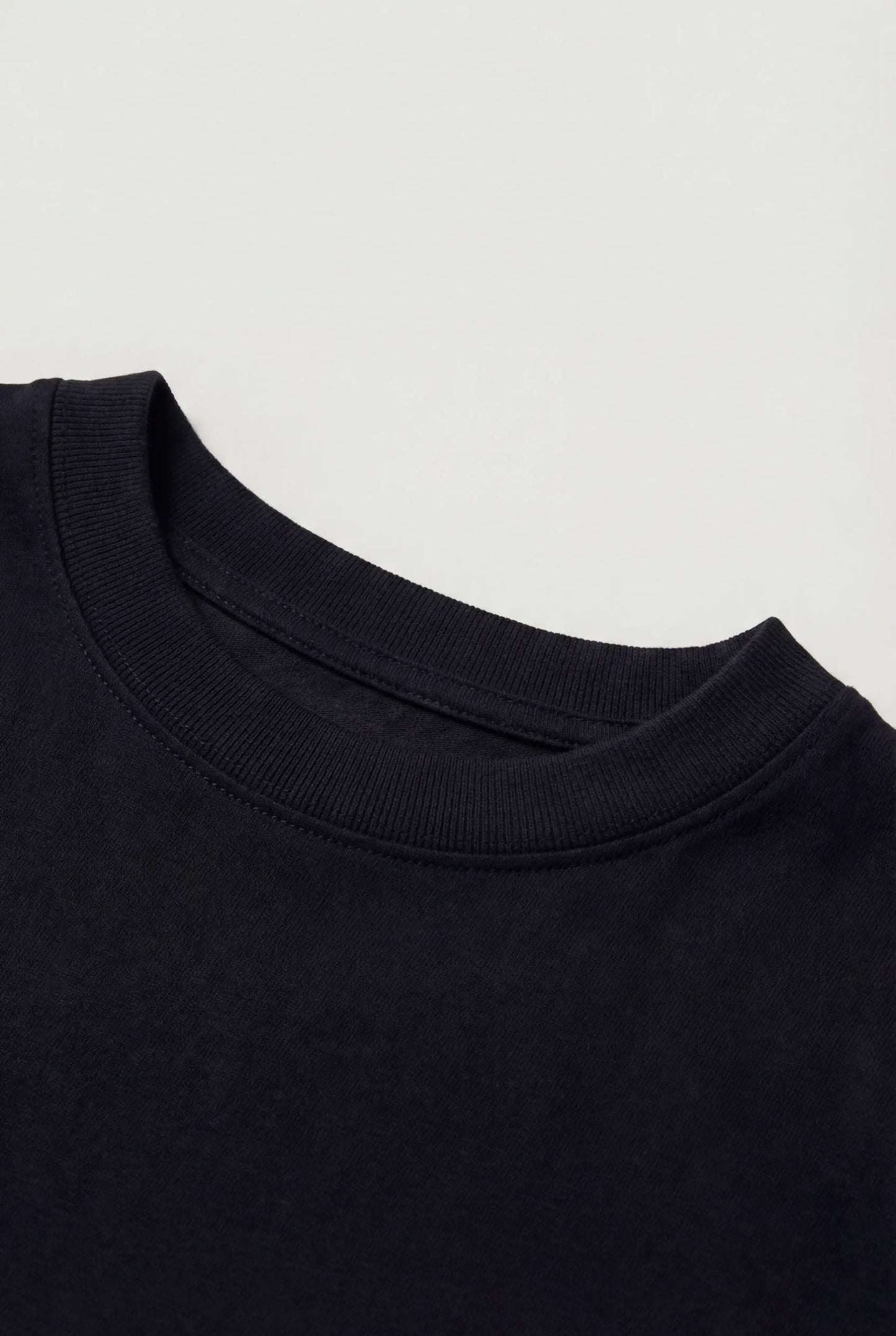 Men's T-Shirt - Black - Soft Cotton Blend - Short Sleeve Crew Neck