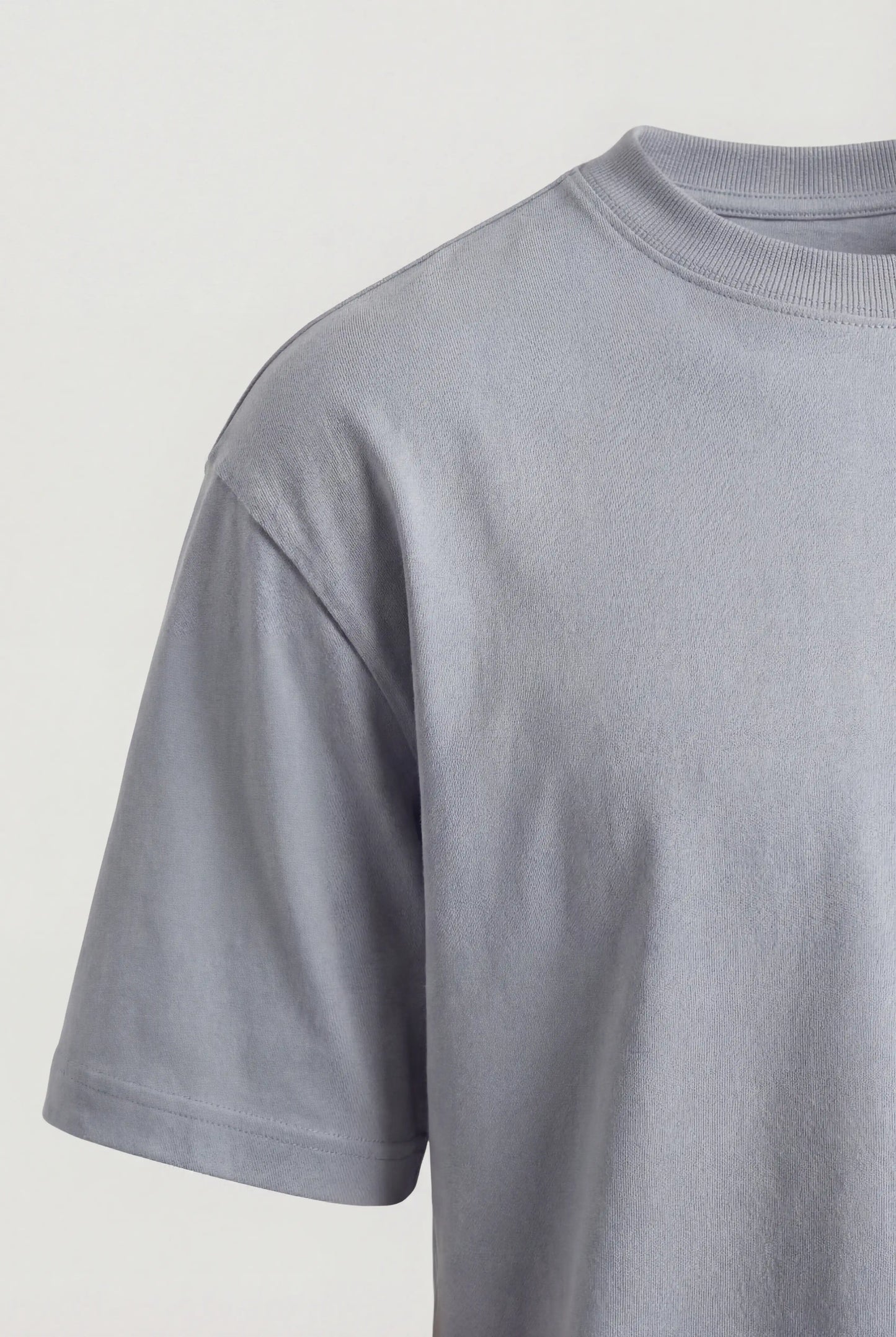 Men's T-Shirt - Iron Gray - Cotton - Breathable Short Sleeve Crew Neck