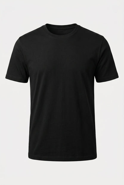 Mens Multipack Black Cotton Tee