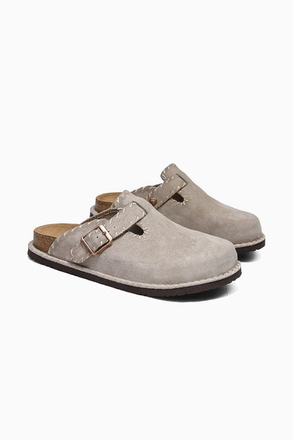 Mens Adjustable Buckle Sand Suede Sandals