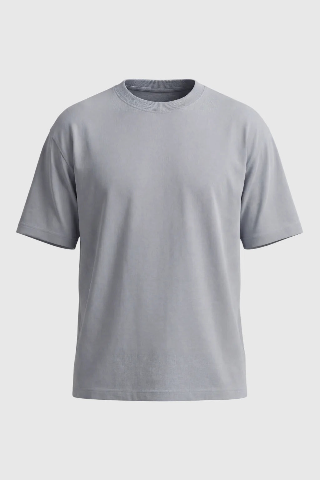 Men's T-Shirt - Iron Gray - Cotton - Breathable Short Sleeve Crew Neck