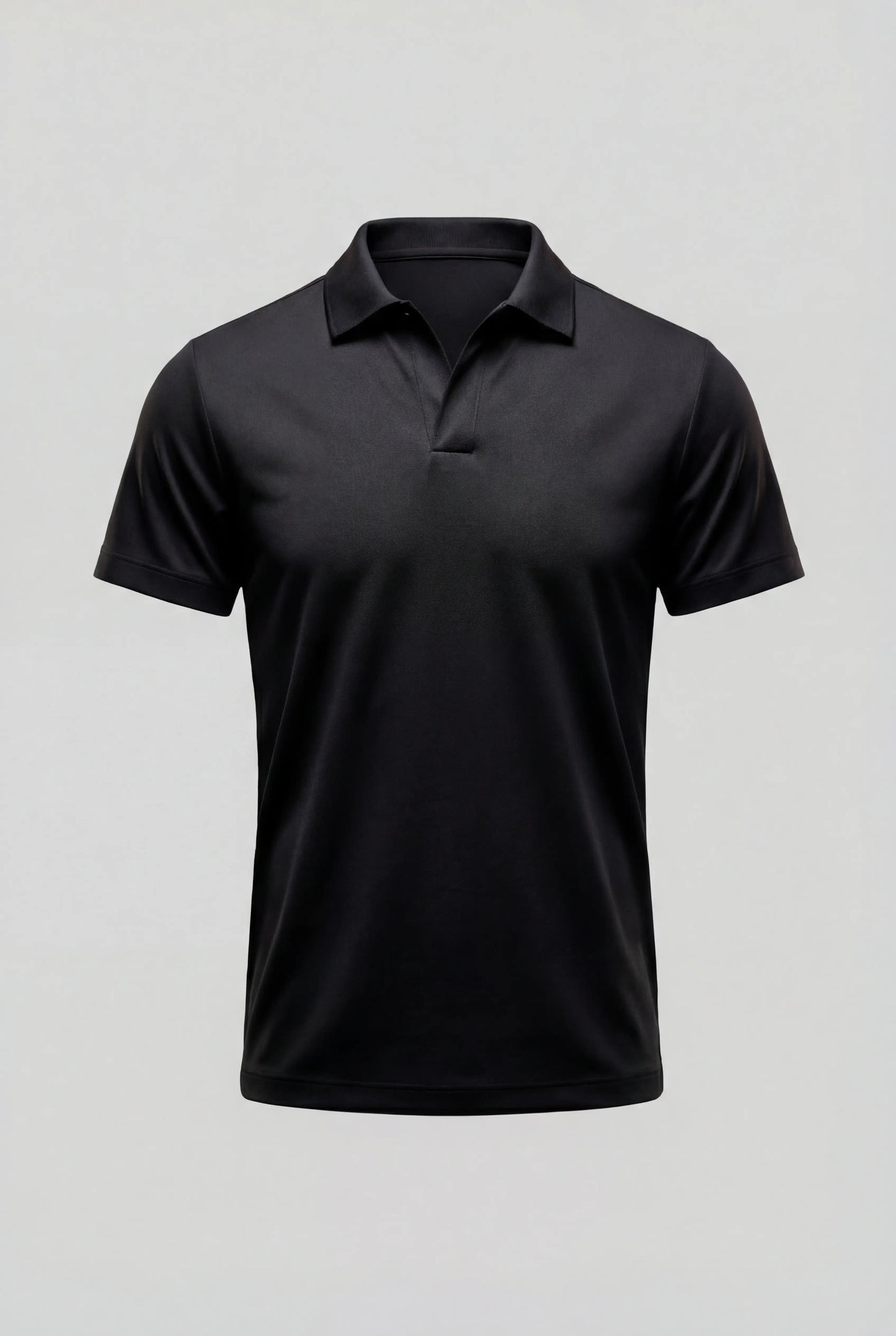 Sort Slim Fit Polo T-shirt for Men – Breathable Technical Fabric for Sports & Everyday Wear