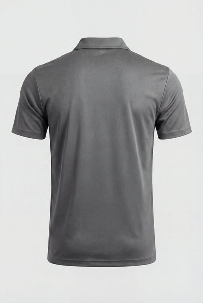 Mens Slim Fit Gray Polo