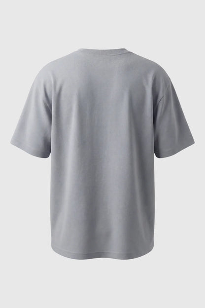 Mens Short Sleeve Iron Gray Cotton Tee