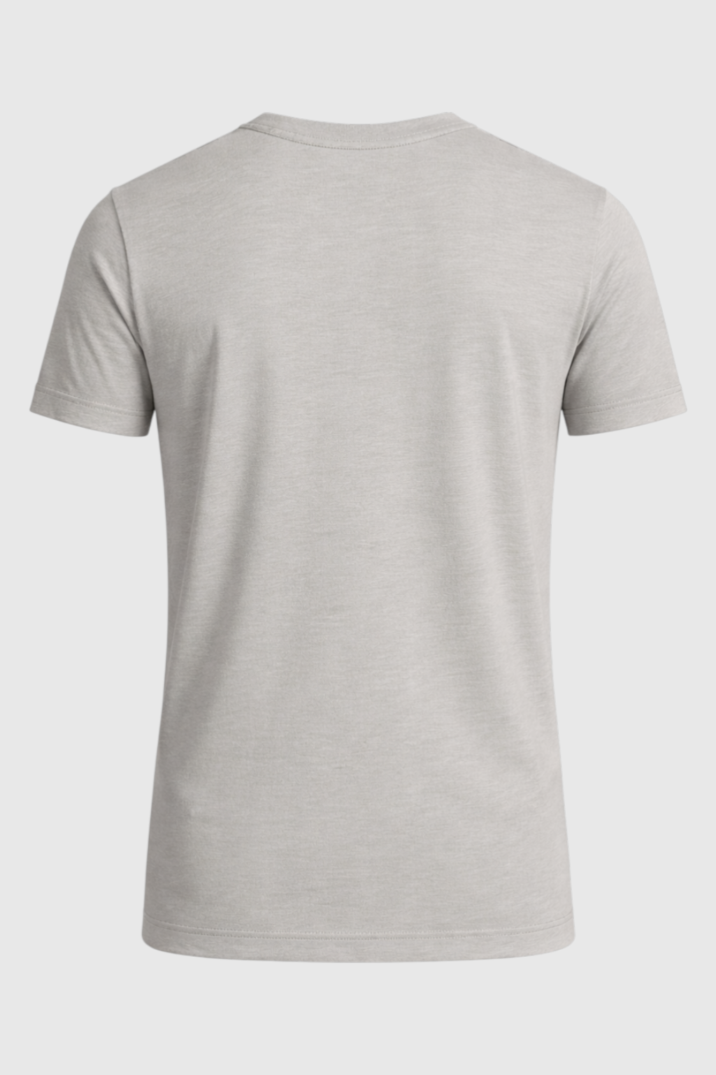 Men's T-Shirt - Gray - Wool - Slim Fit