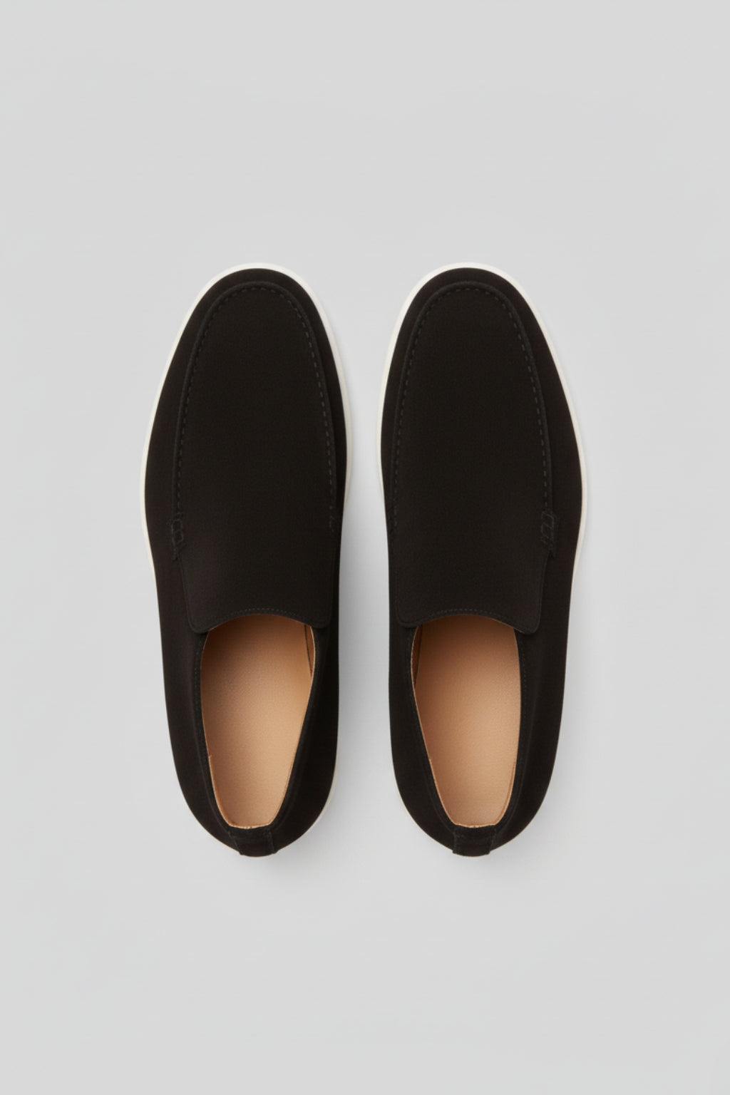 Dark Blue Suede Loafers for Men – Premium Slip-on Shoes in Soft Suede