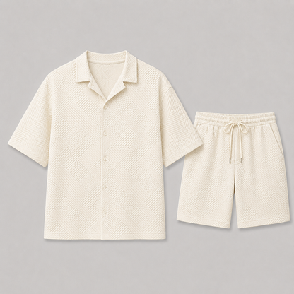 Mens Checked Summer Set