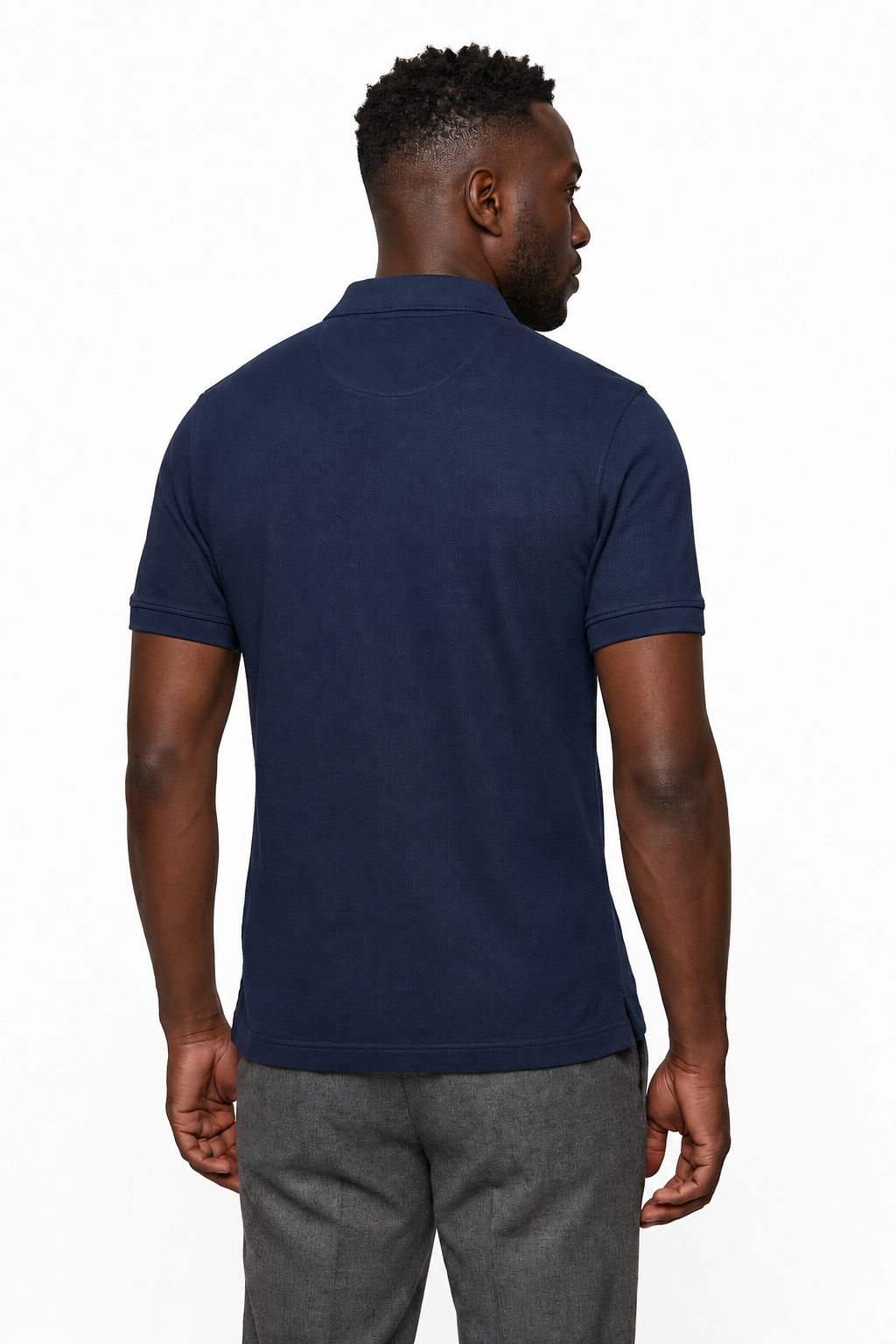Linen Polo for Men in Navy Blue - Premium Summer Polo in Breathable Linen