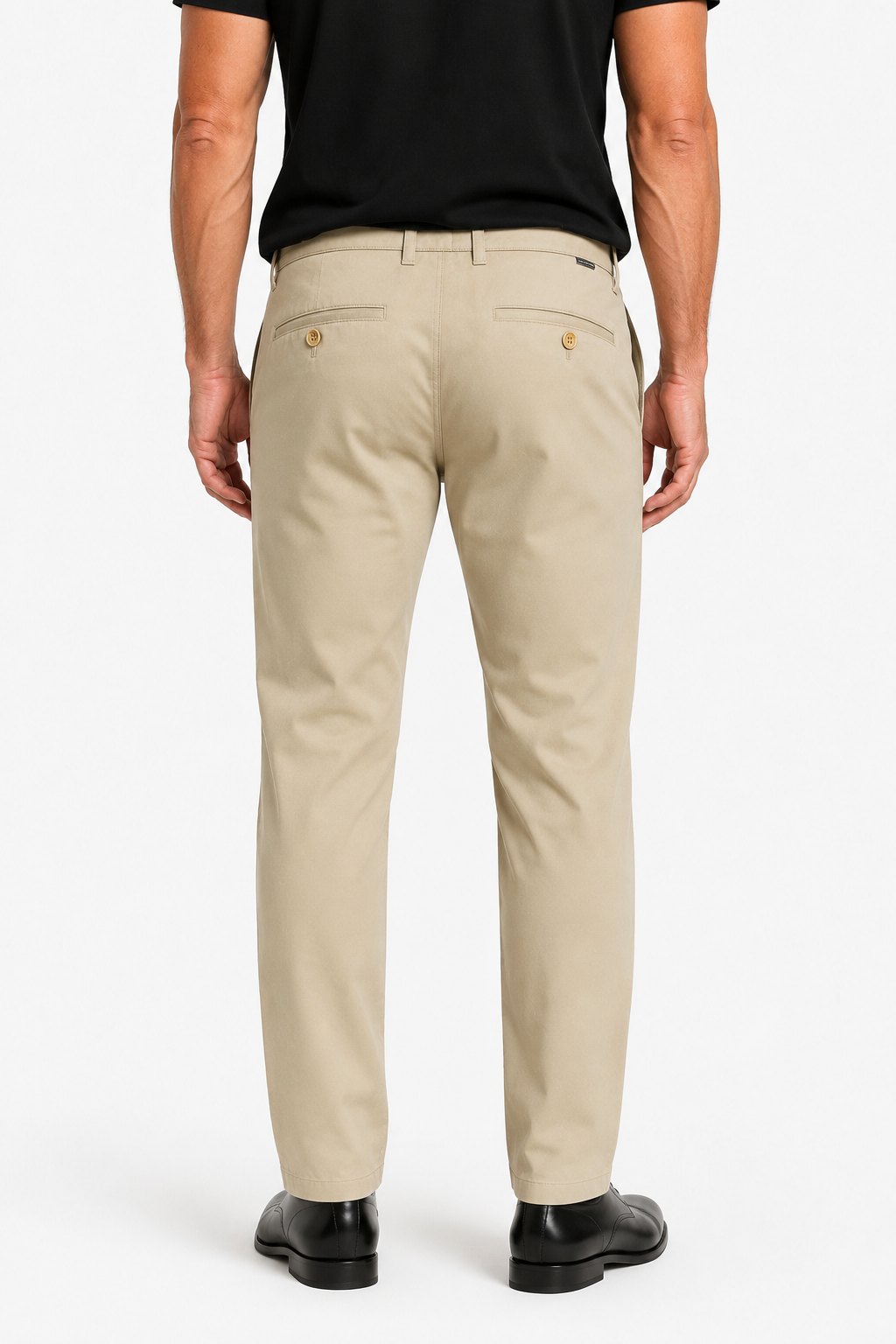 Khaki Straight Fit Cotton Pants for Men – Comfortable and Stylish
