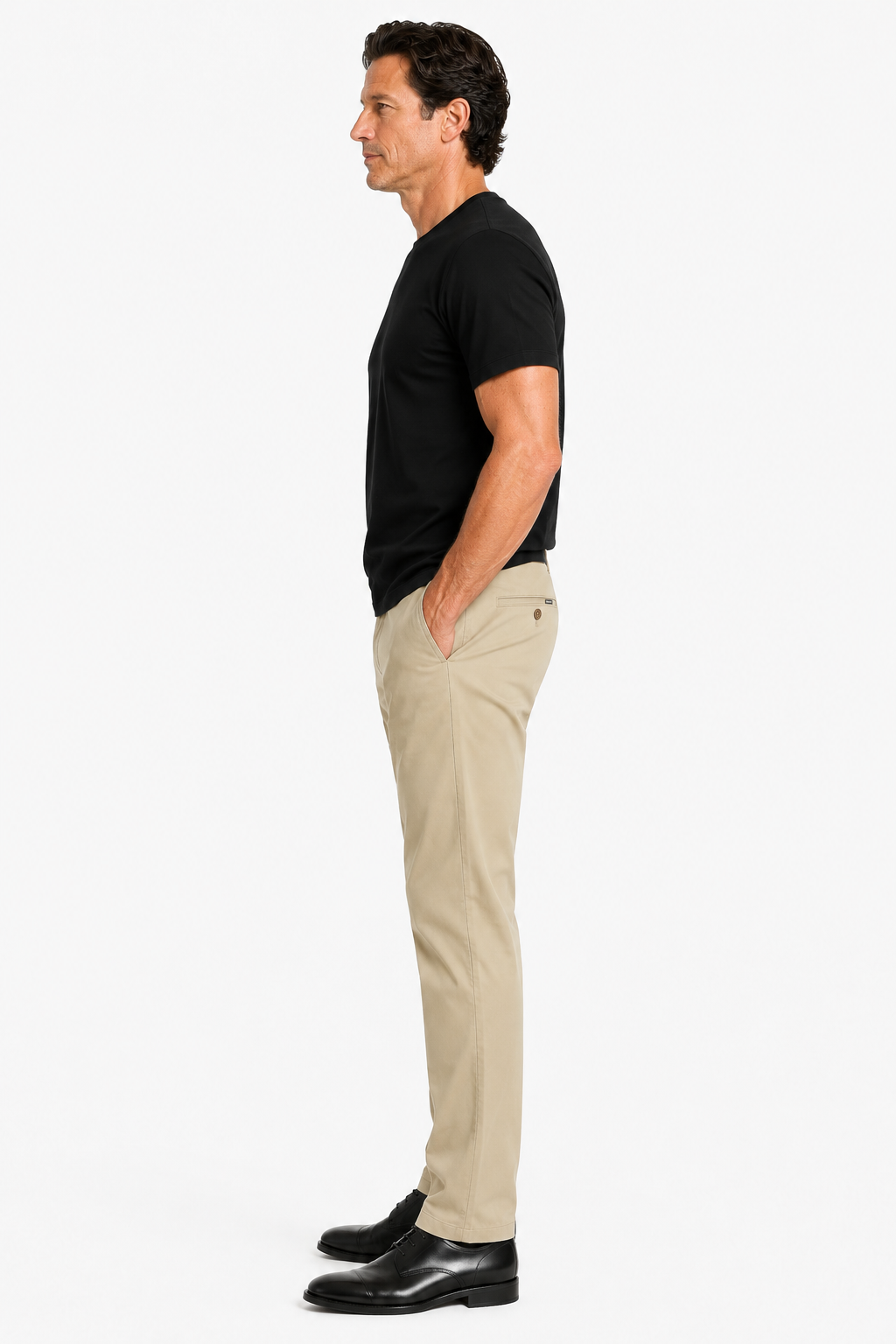 Khaki Straight Fit Cotton Pants for Men – Comfortable and Stylish