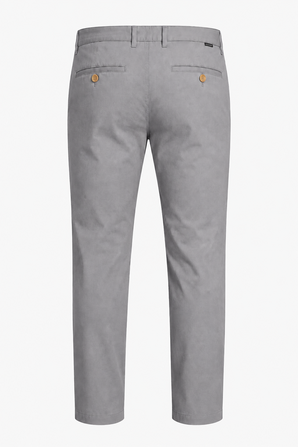 Gray Straight Fit Men's Cotton Pants for Everyday & Leisure