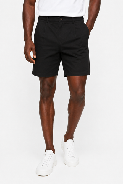 Mens Black Linen Shorts