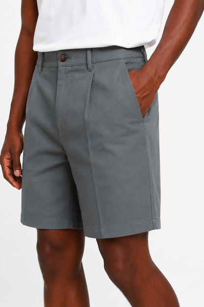 Mens Slate Gray Linen Shorts