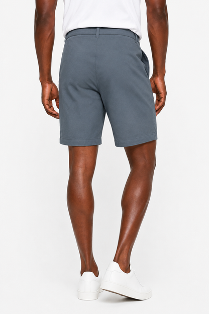Mens Slate Gray Linen Shorts