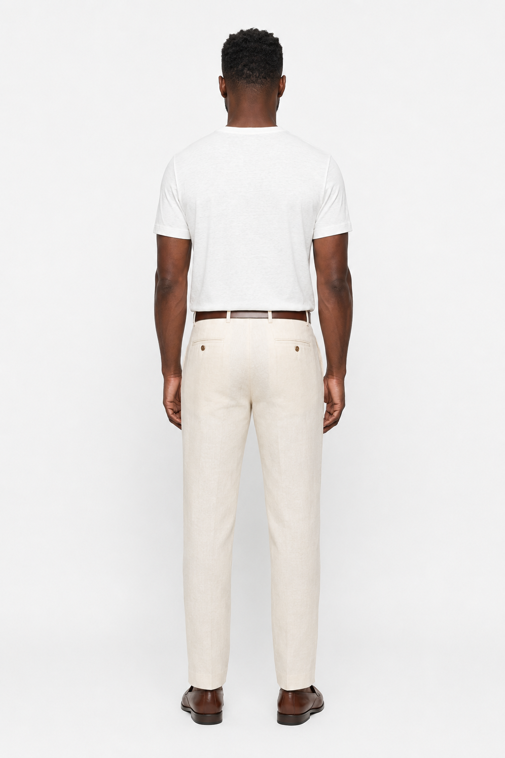 White Slim Fit T-shirt for Men in Soft Cotton – Comfortable & Stylish