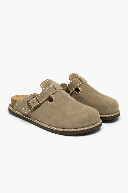 Mens Sand Suede Sandals