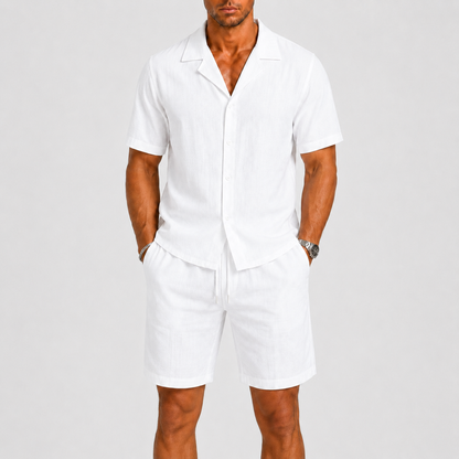 Mens Camp Collar Summer Set