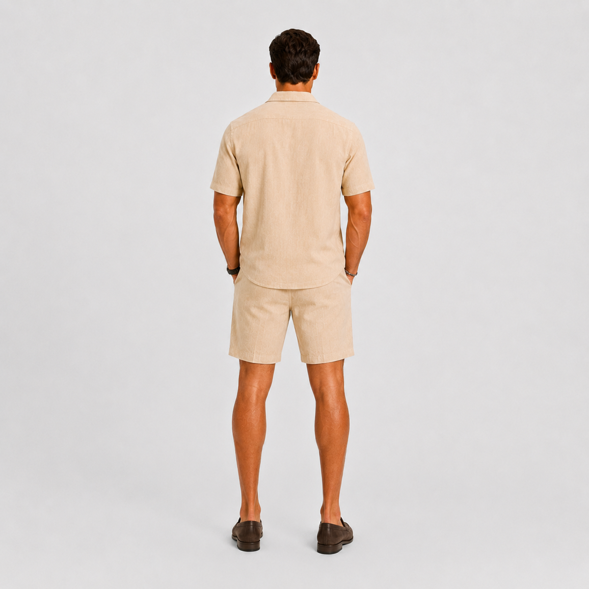 Mens Camp Collar Summer Set