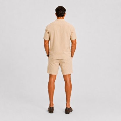 Mens Camp Collar Summer Set