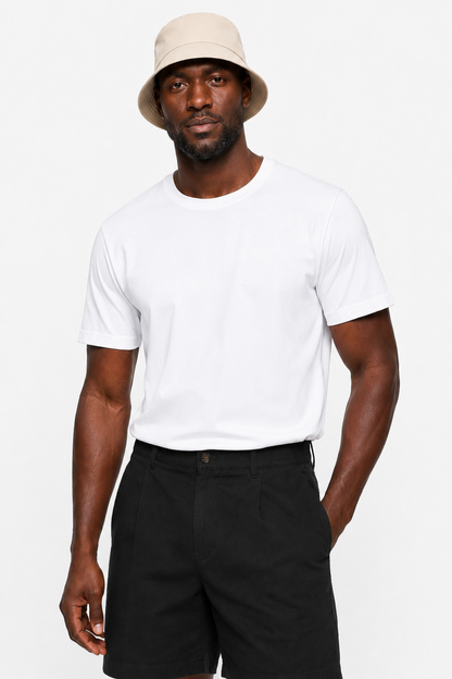 Mens Black Linen Shorts