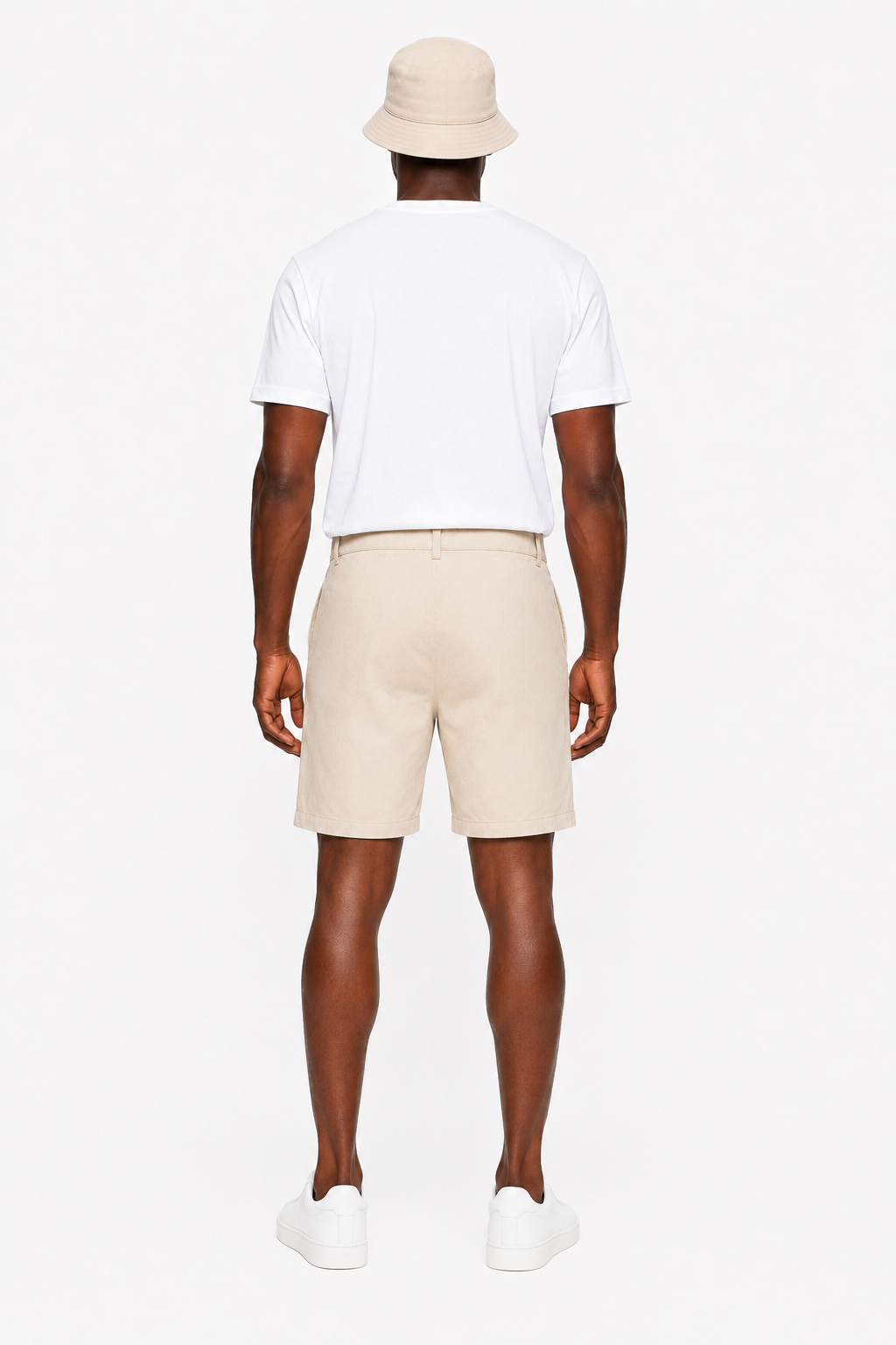 Men's shorts in off-white linen – Breathable and stylish for summer