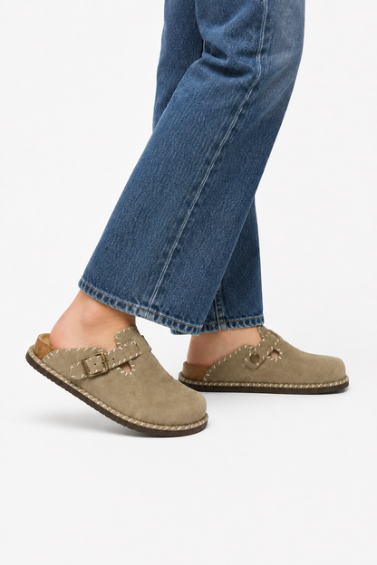 Mens Sand Suede Sandals