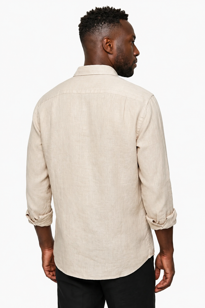 Mens Premium Beige Shirt