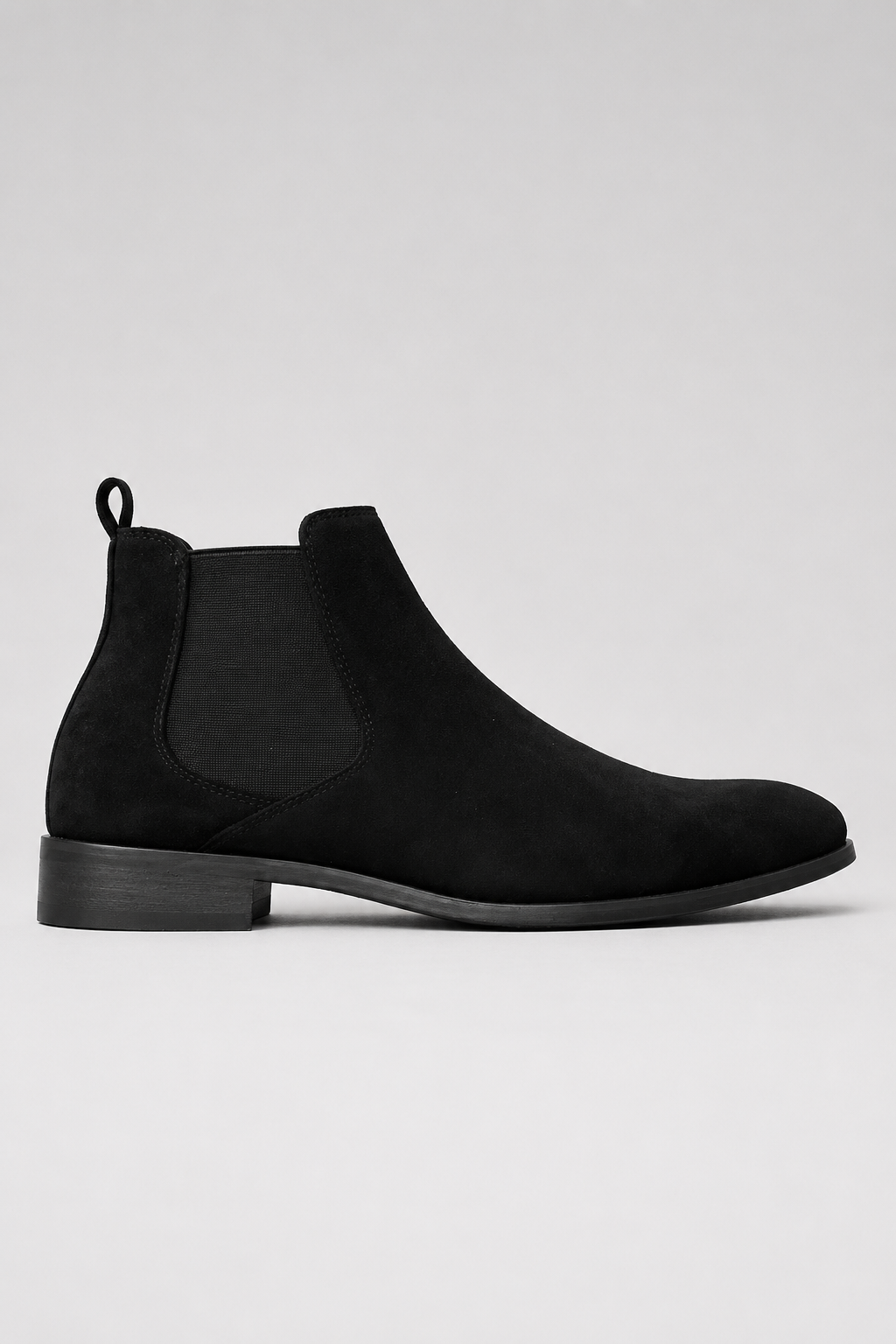 Men's Chelsea Boots Black Suede – Classic Slip-On Everyday Boots