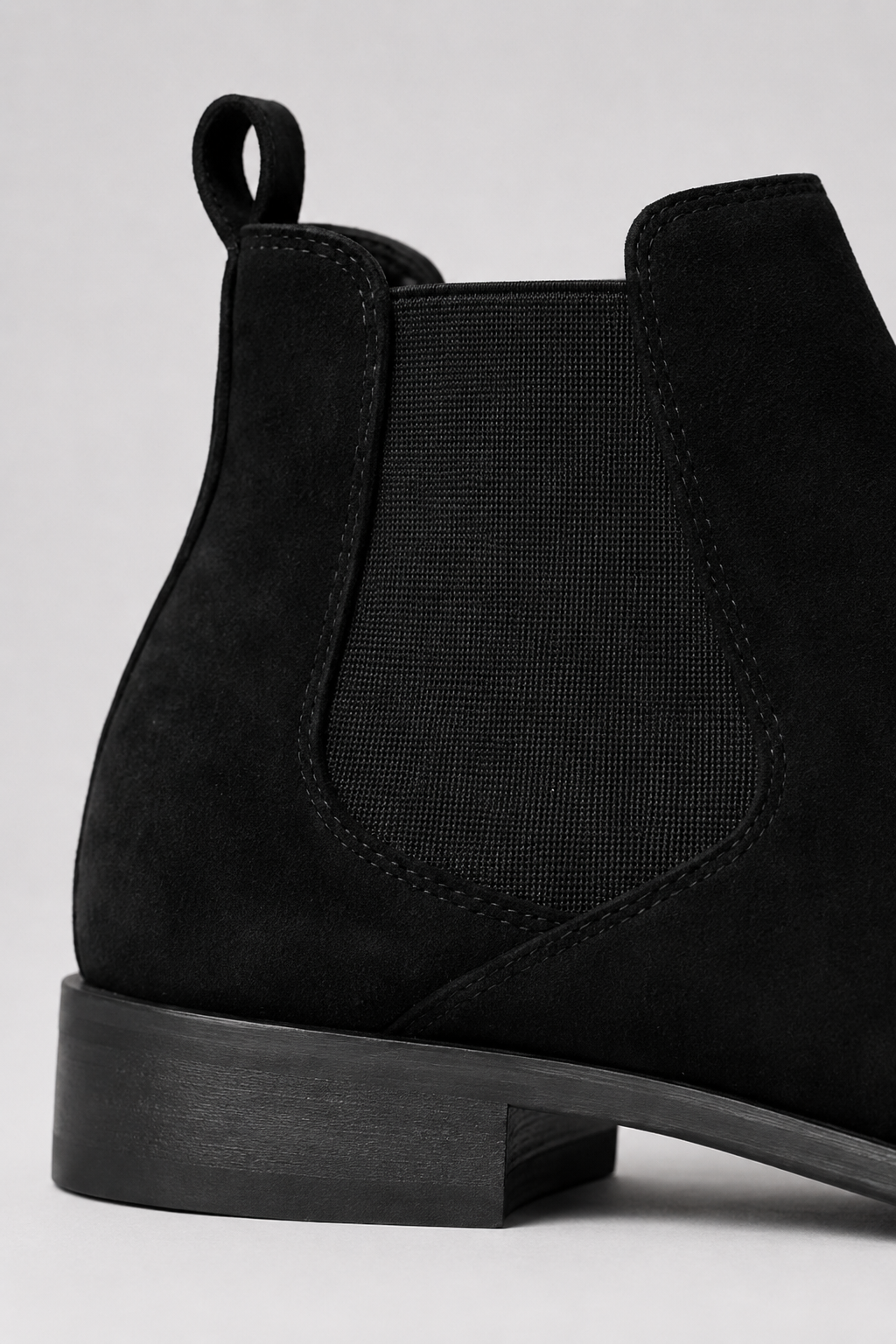 Men's Chelsea Boots Black Suede – Classic Slip-On Everyday Boots