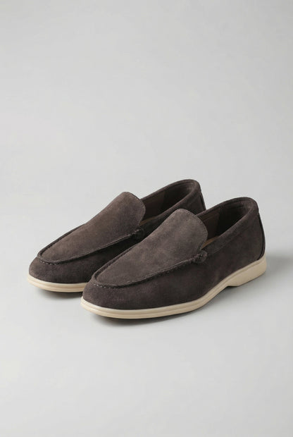 Mens Chocolate Brown Suede Chinos