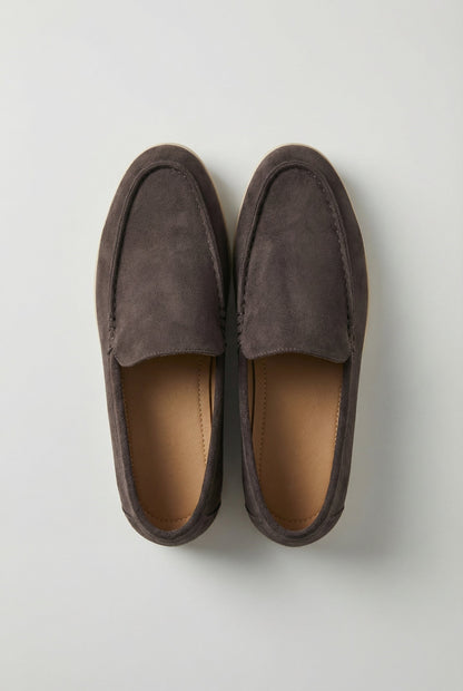 Mens Chocolate Brown Suede Chinos