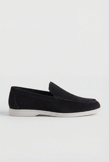 Mens Black Suede Chinos