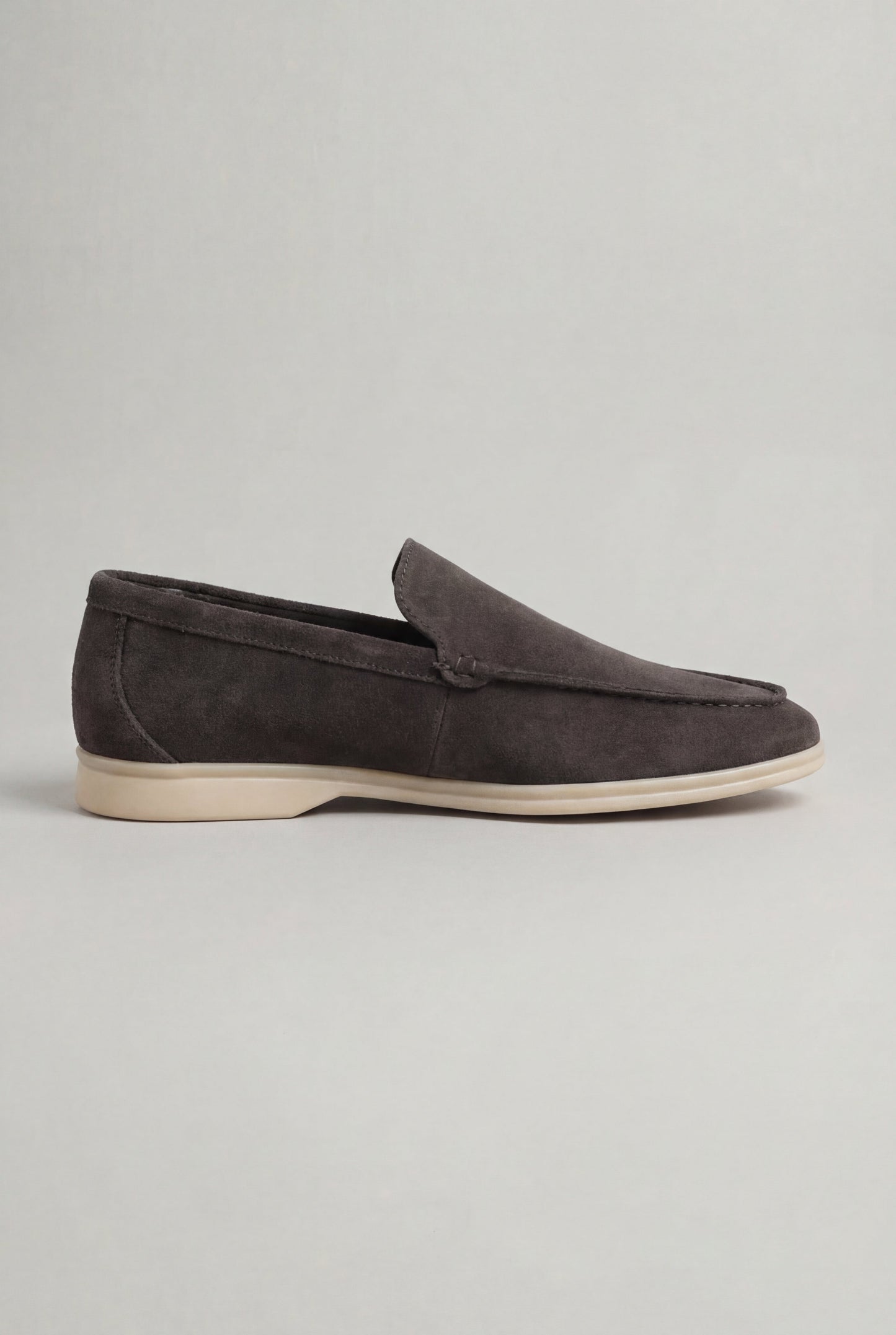 Men's Moccasins – Chocolate Brown Suede Loafers, Comfortable Fit, Size 44