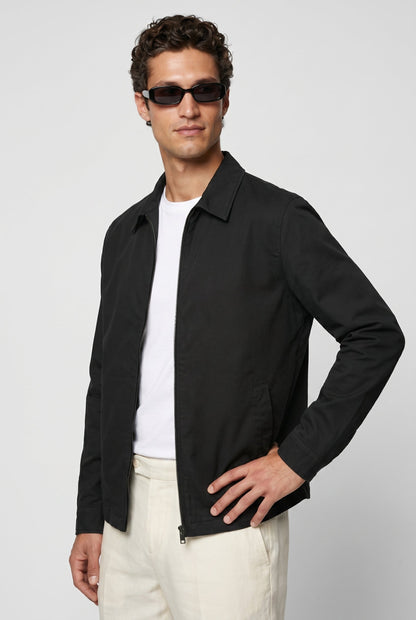 Mens Regular Fit Black Jacket