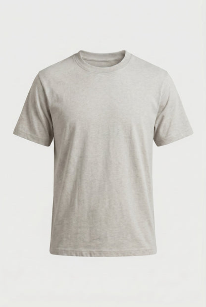 Mens Multipack Light Gray Cotton Tee