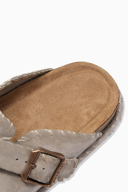 Mens Adjustable Buckle Sand Suede Sandals