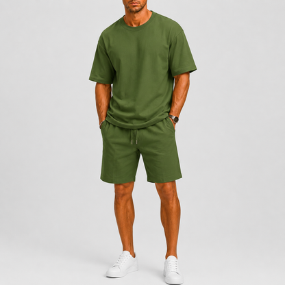 Men's Oversized Set with T-Shirt and Shorts – Relaxed Fit