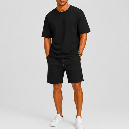 Men's Oversized Set with T-Shirt and Shorts – Relaxed Fit