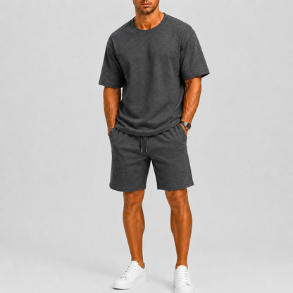 Men's Oversized Set with T-Shirt and Shorts – Relaxed Fit